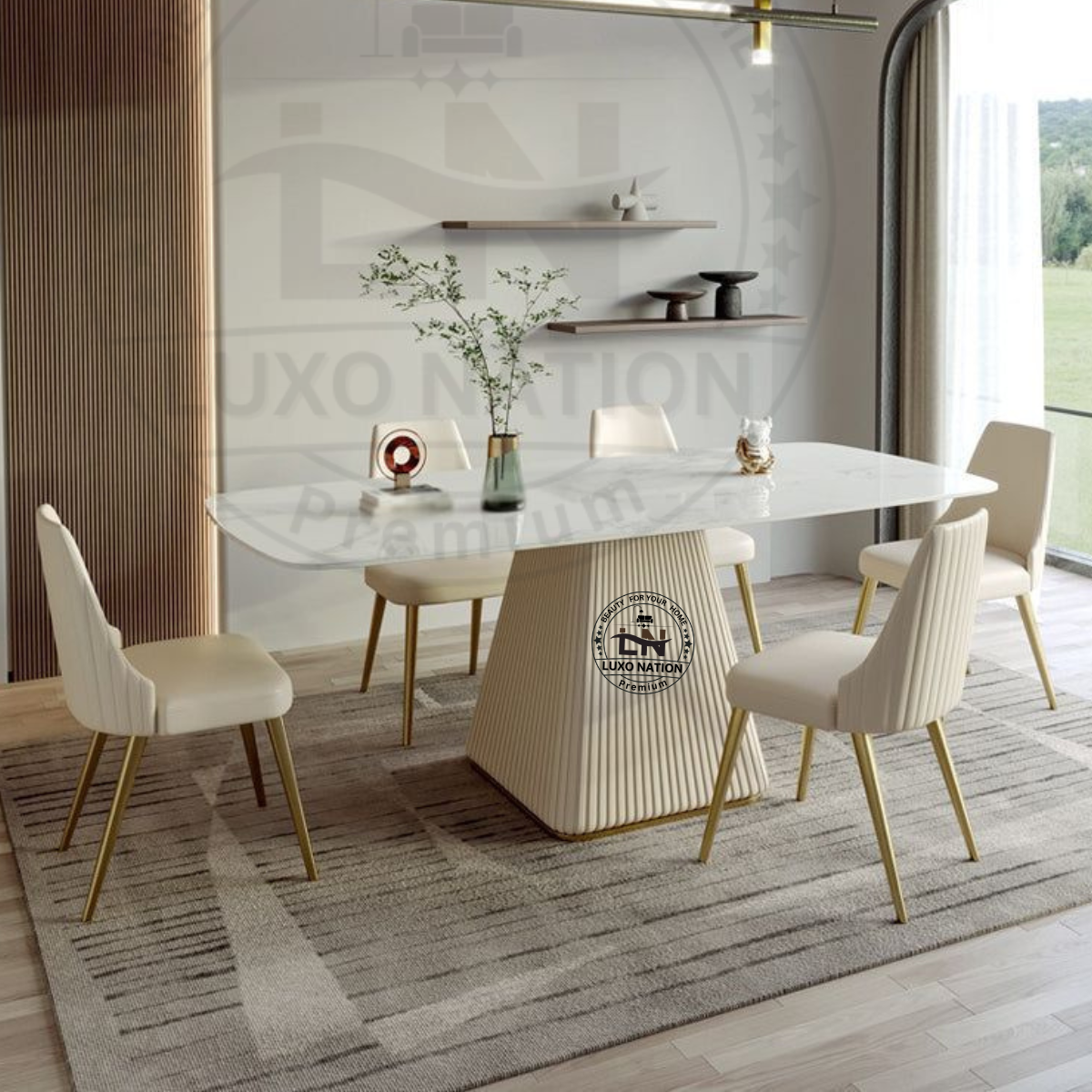 Luxo Nation Premium Dining Table Set :- Sophisticated Style and Luxury